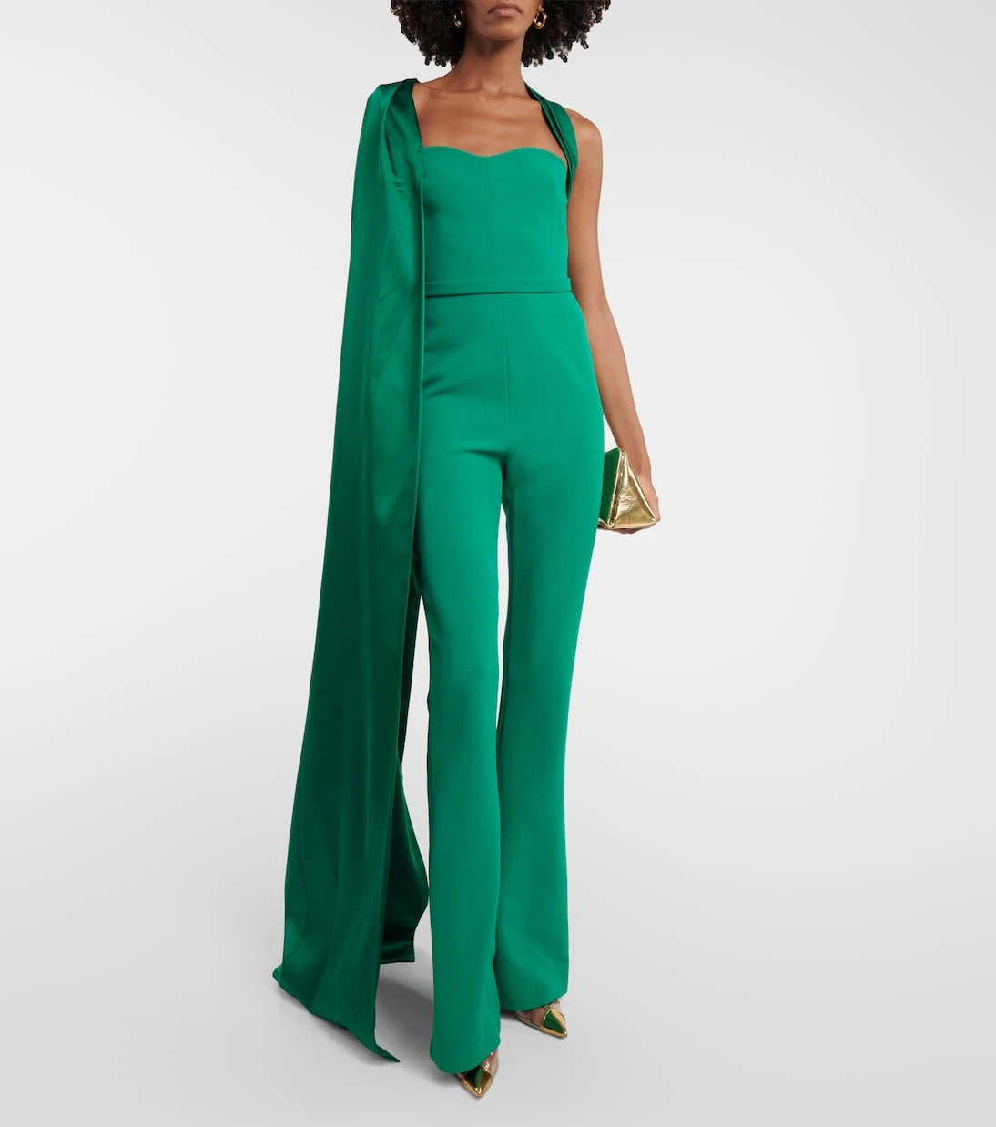 Safiyaa - Lollian Marmont caped jumpsuit