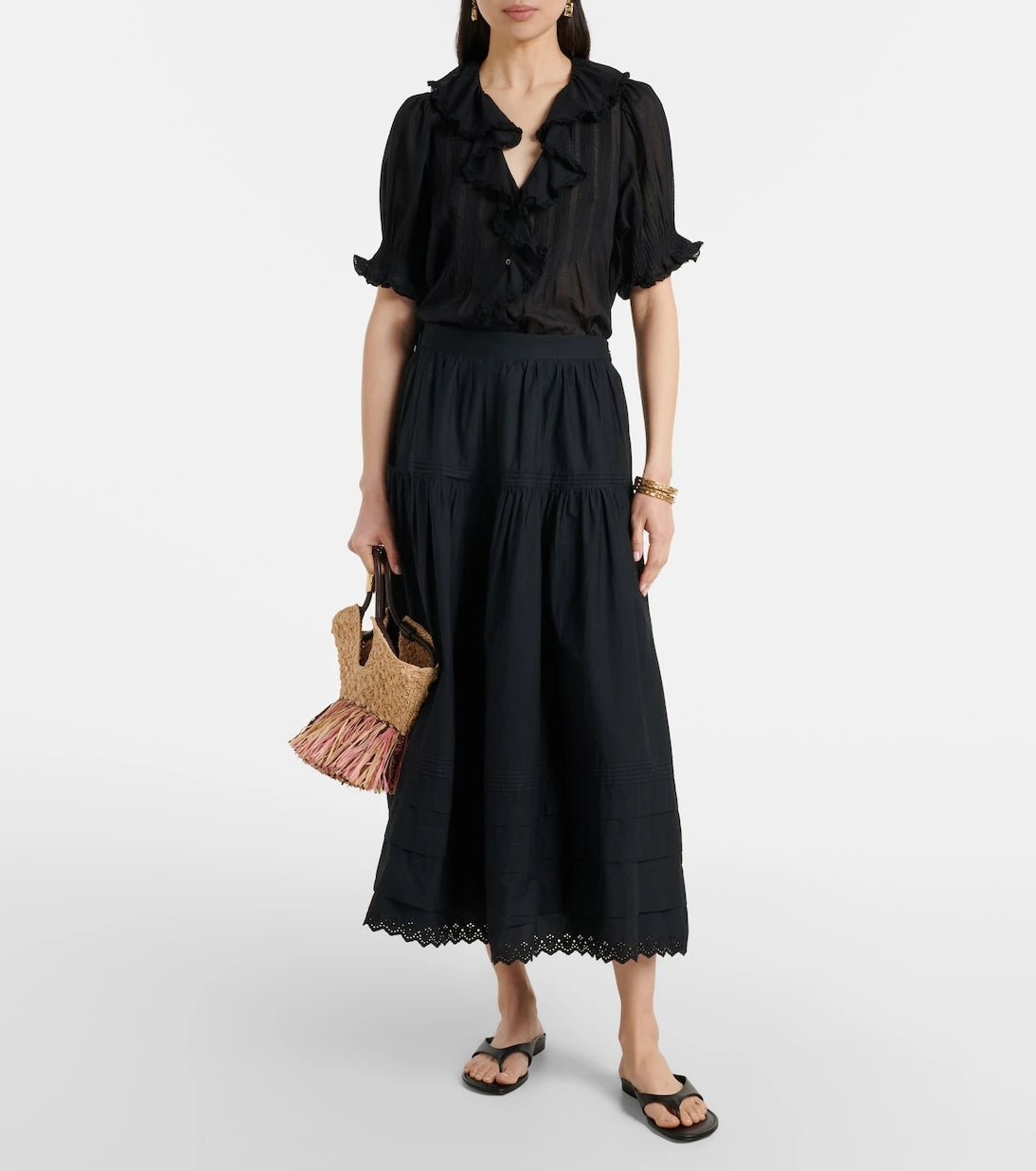 Dôen - Henri cotton voile top