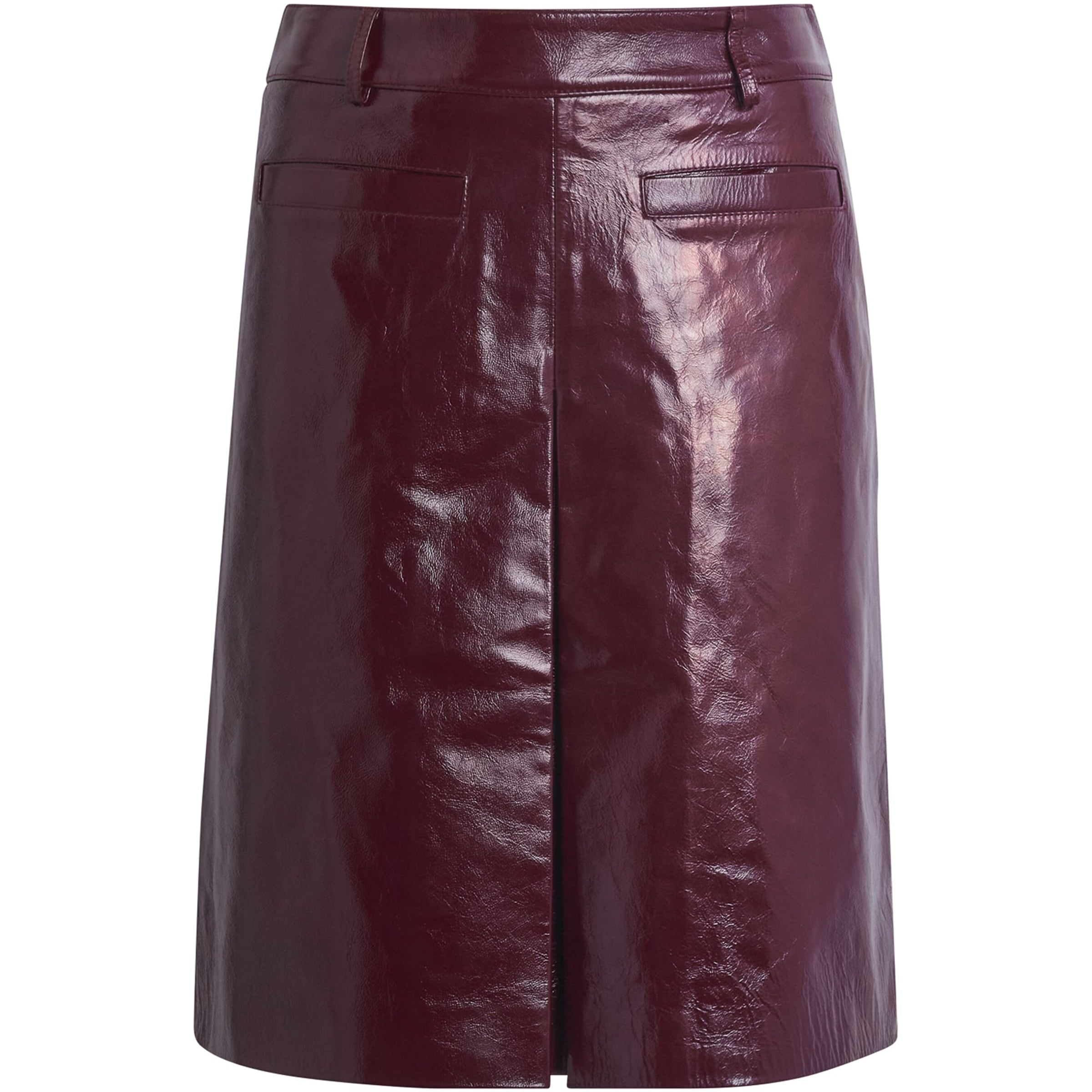 Self-Portrait Patent Leather Mini Skirt