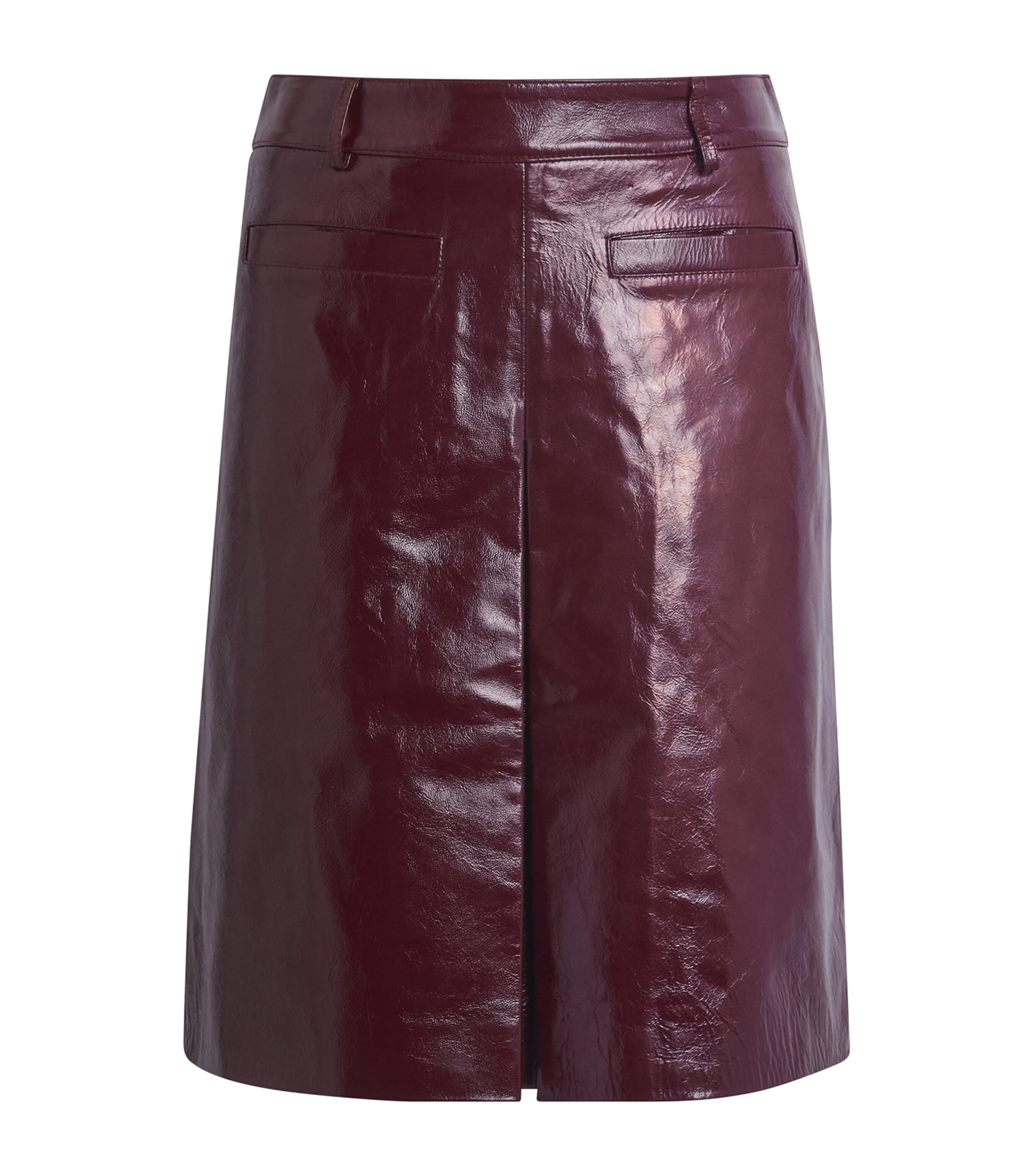 Self-Portrait Patent Leather Mini Skirt
