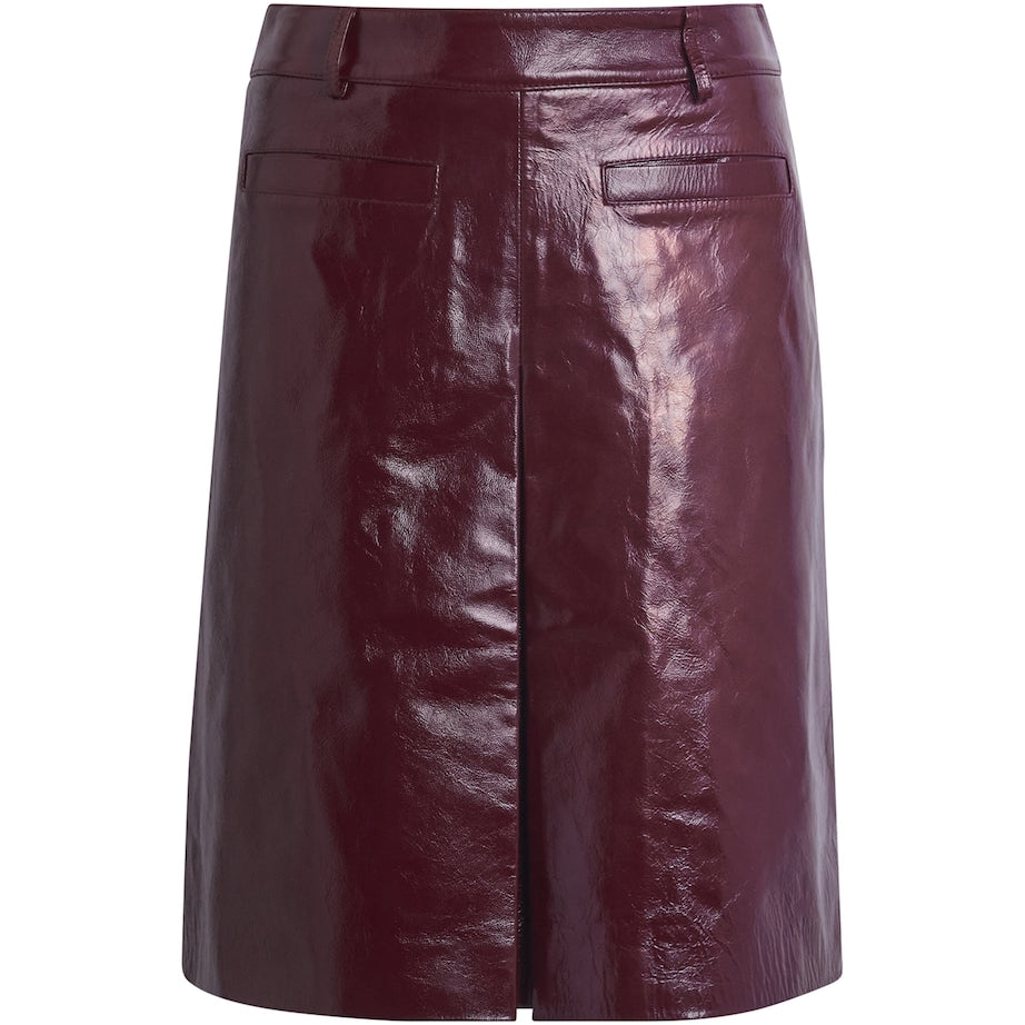 Self-Portrait Patent Leather Mini Skirt