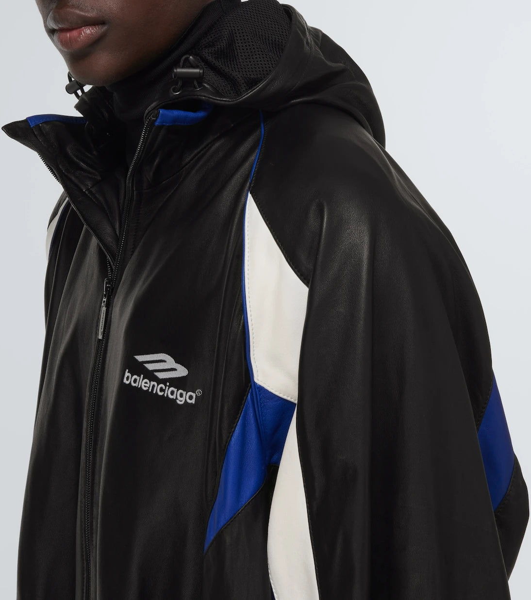 Balenciaga - Leather hoodie