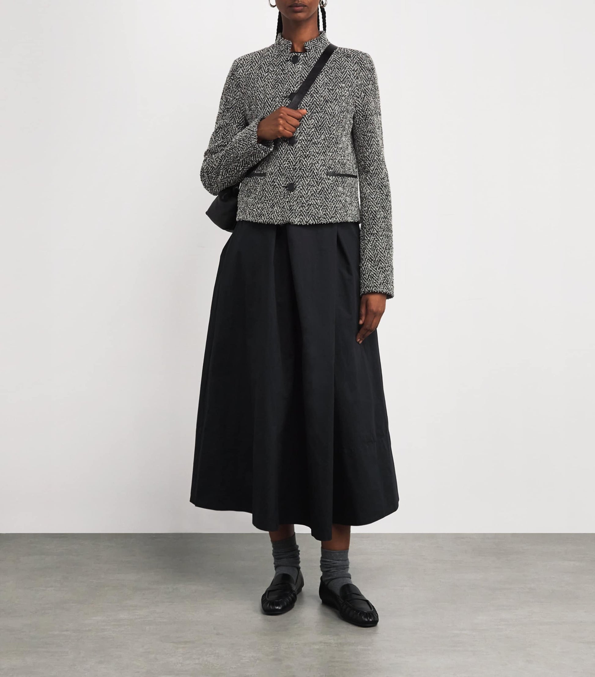 Max Mara Black Tweed Jacket