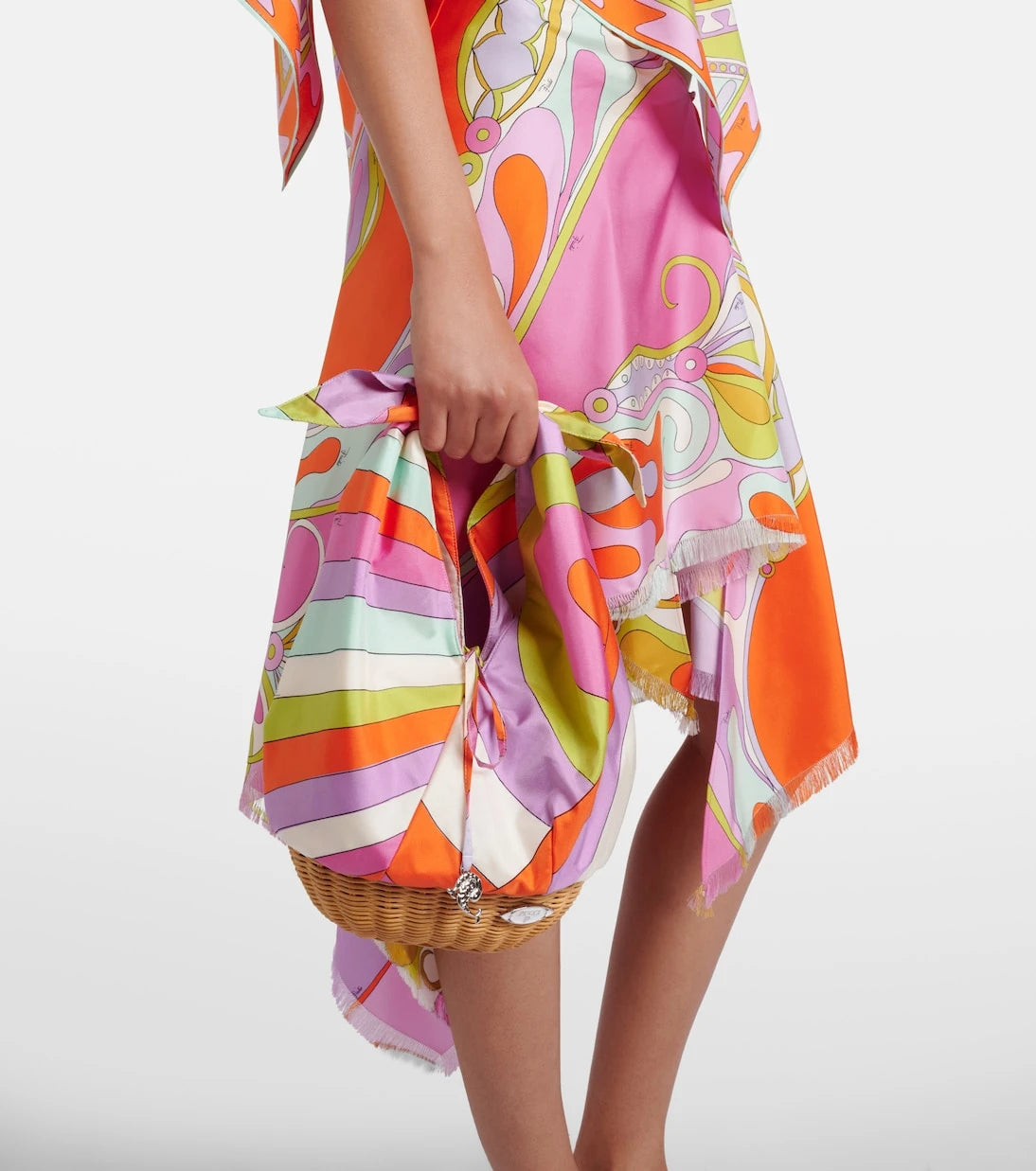 Pucci - Picnic Iride silk top-handle bag