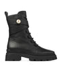 Jimmy Choo Black Noemi 45 Leather Biker Boots