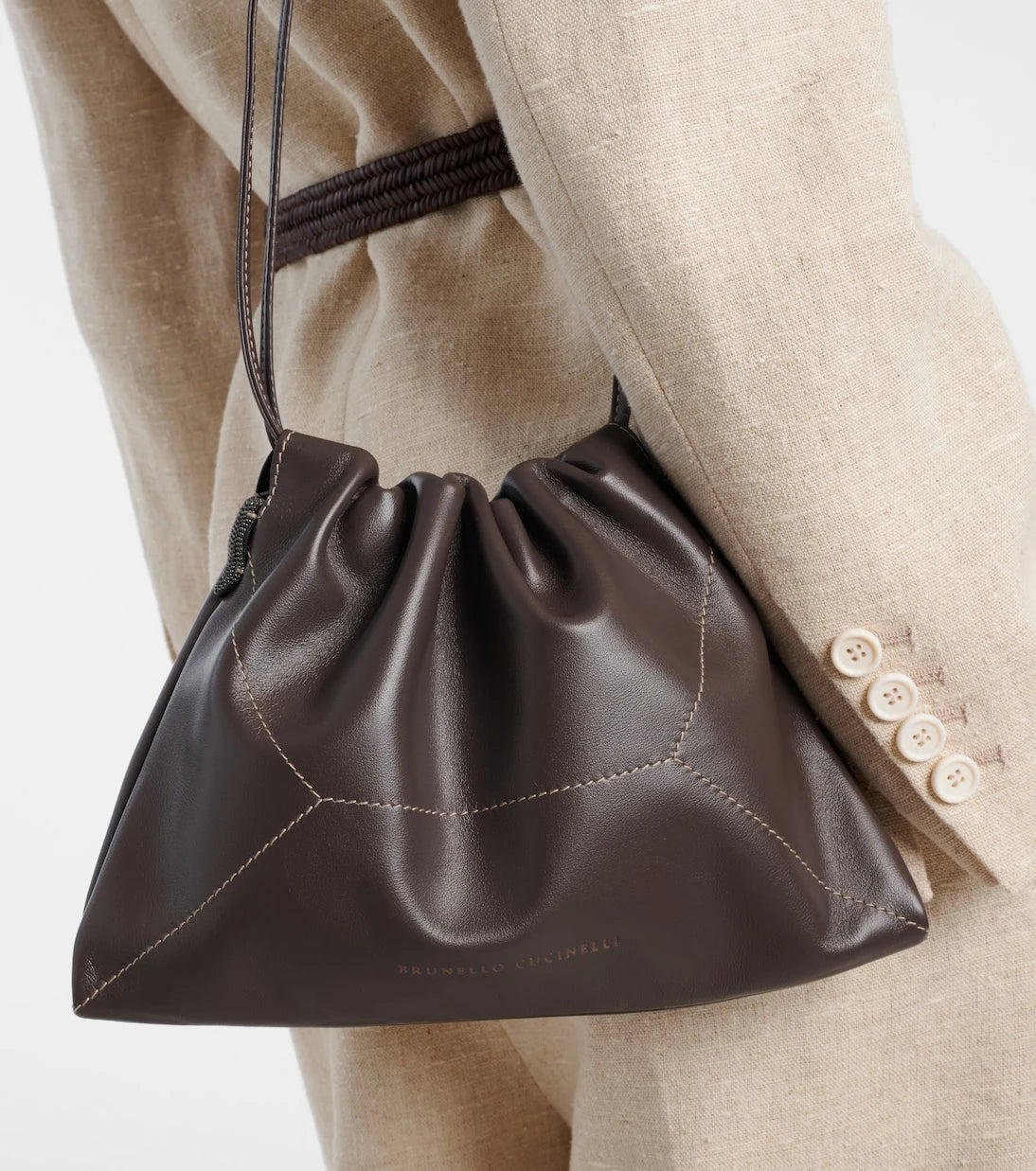 Brunello Cucinelli - Mini leather crossbody bag