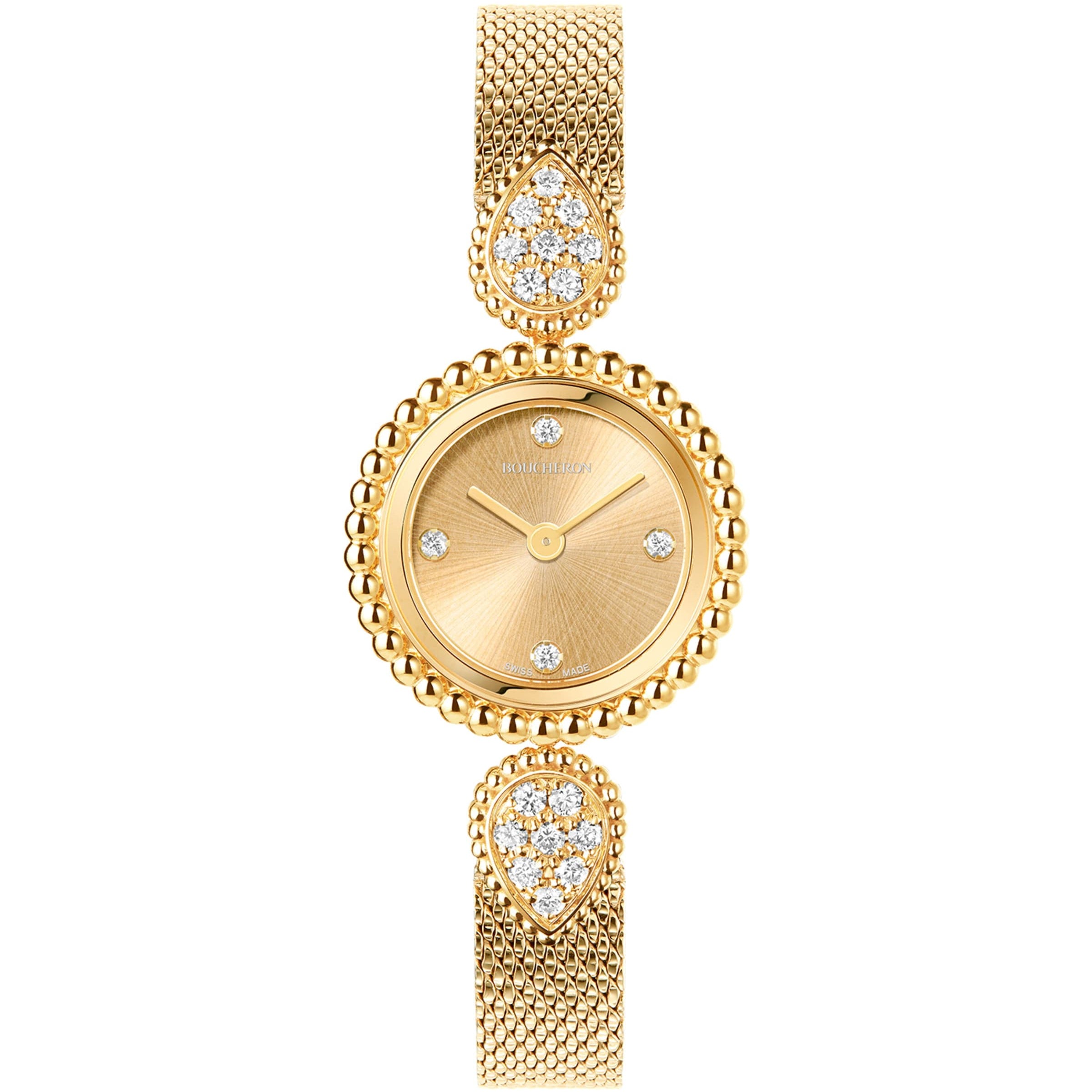 Boucheron Yellow Gold and Diamond Serpent Bohème Watch 23mm