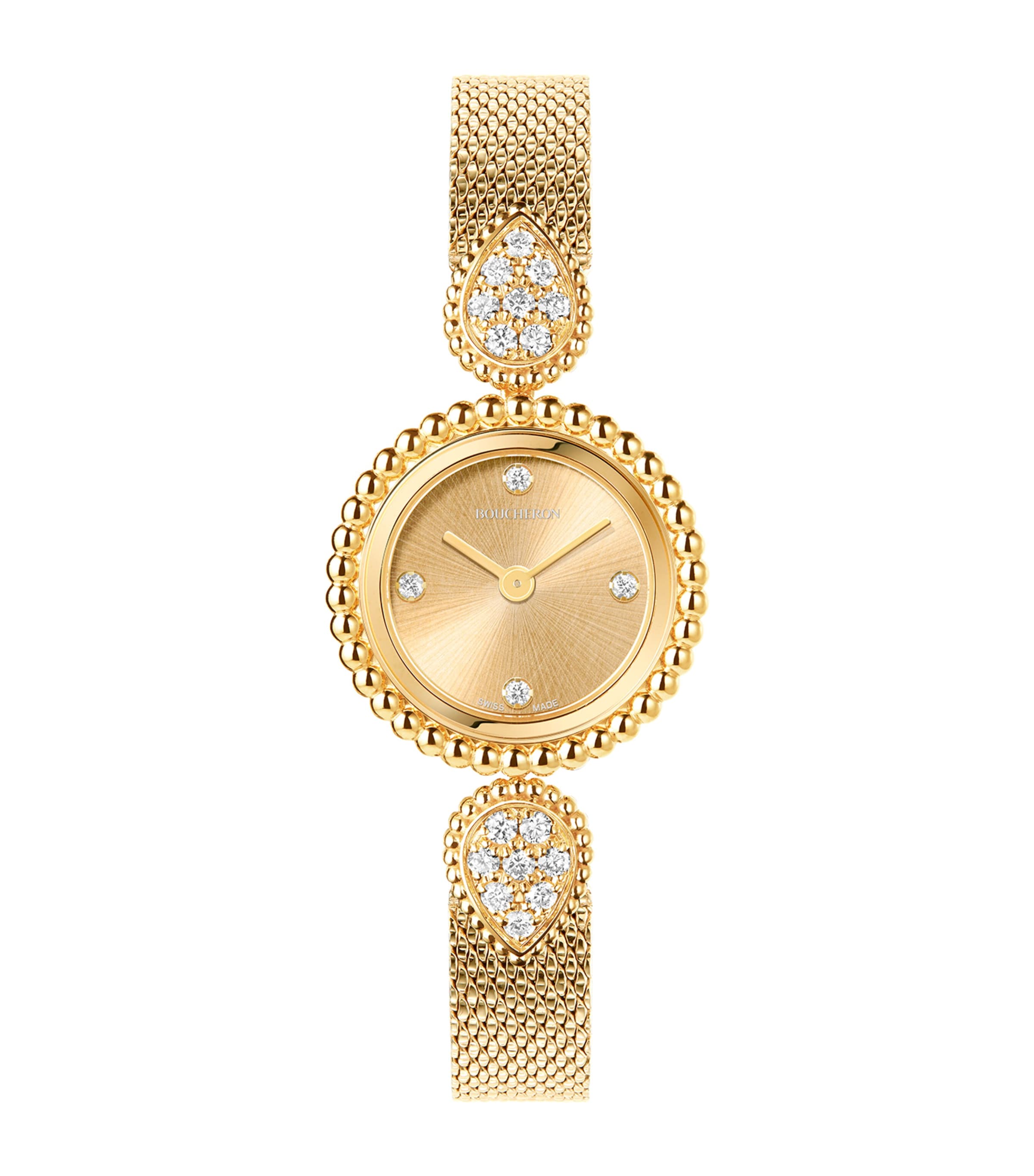 Boucheron Yellow Gold and Diamond Serpent Bohème Watch 23mm