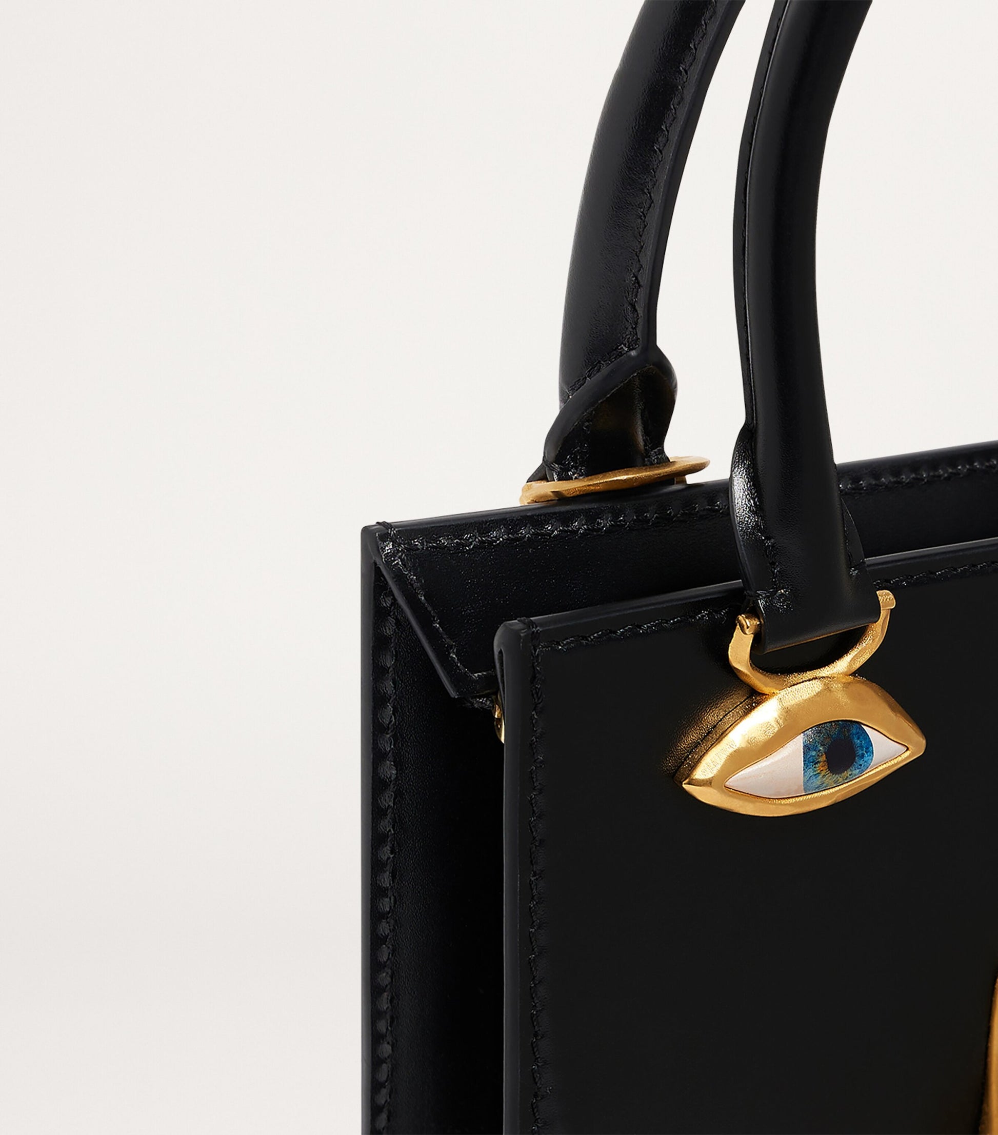 Mini Leather Anatomy Top-Handle Bag