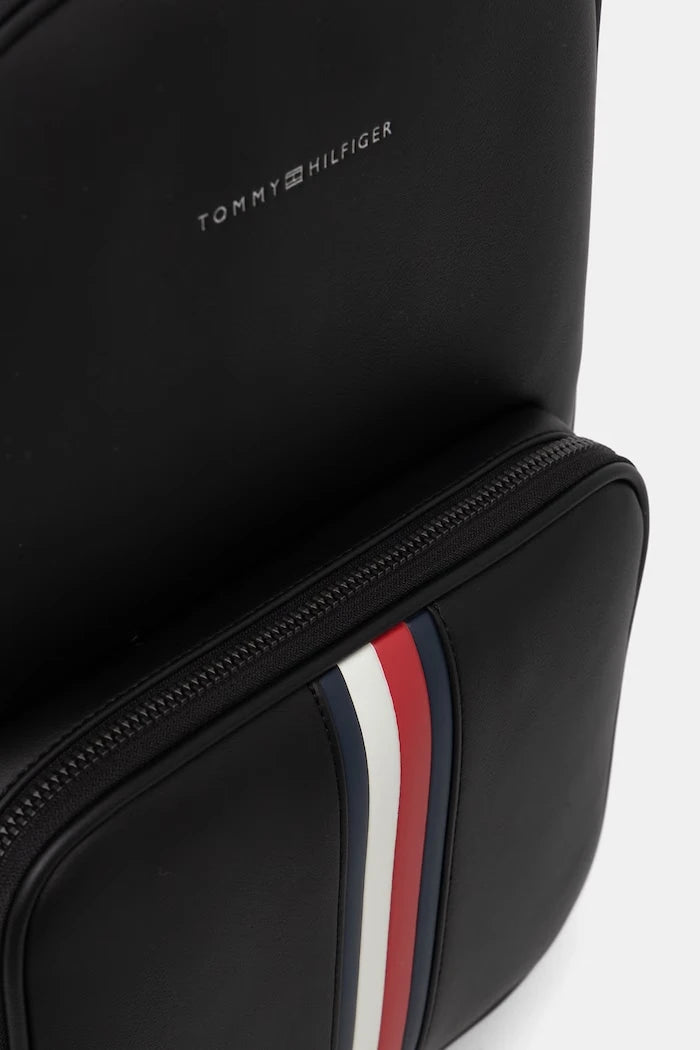 Tommy Hilfiger erkek suni deri şehir sırt çantası