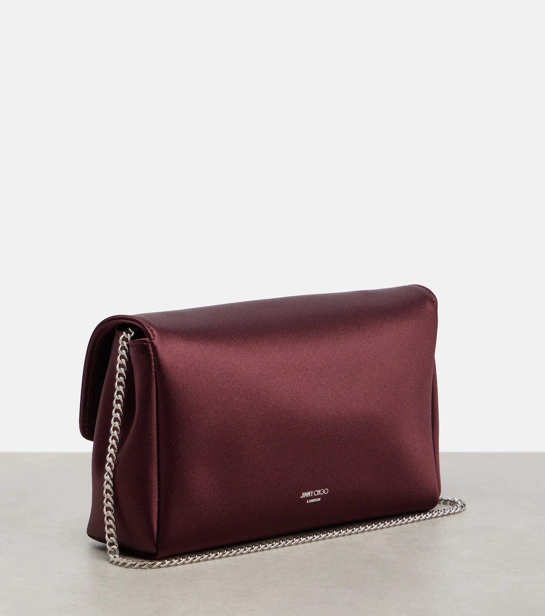 Jimmy Choo - Soft Bow Mini embellished satin clutch