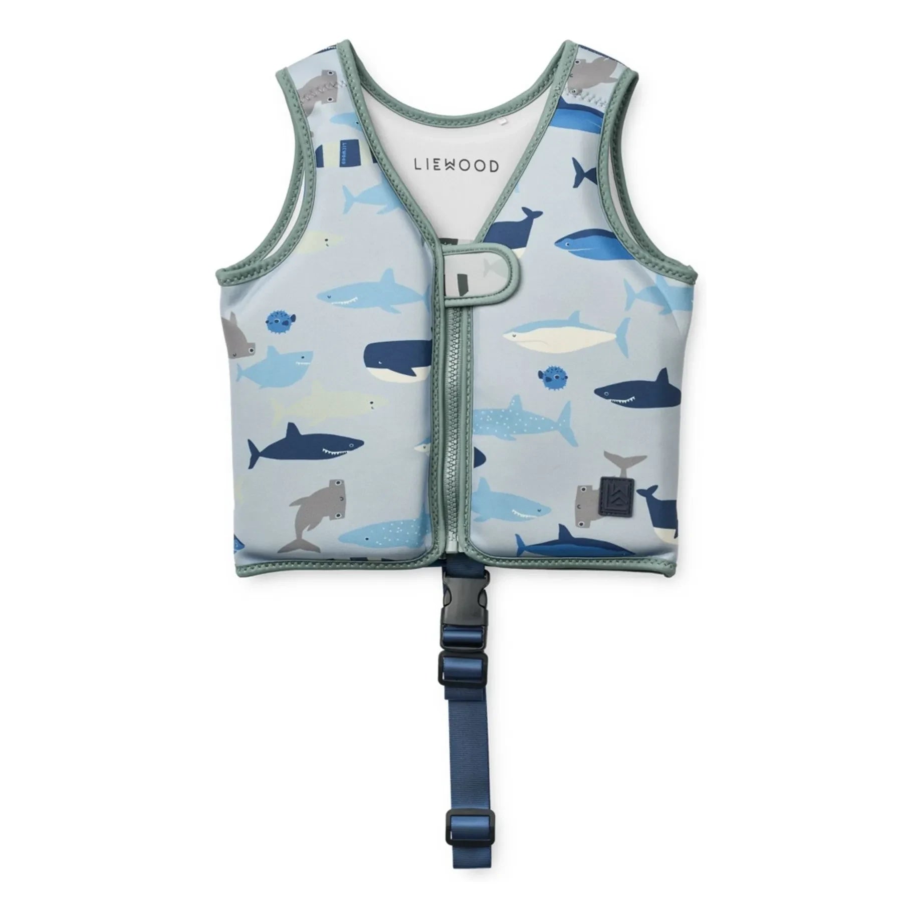 Liewood - Dove swimming vest | Shark/Dove blue