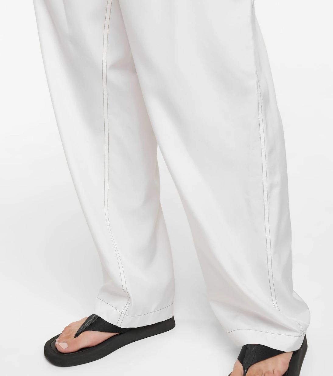 Wardrobe.NYC - Release 07 high-rise straight silk pants