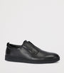 Salvatore Ferragamo Leather Alfie Slip-On Sneakers