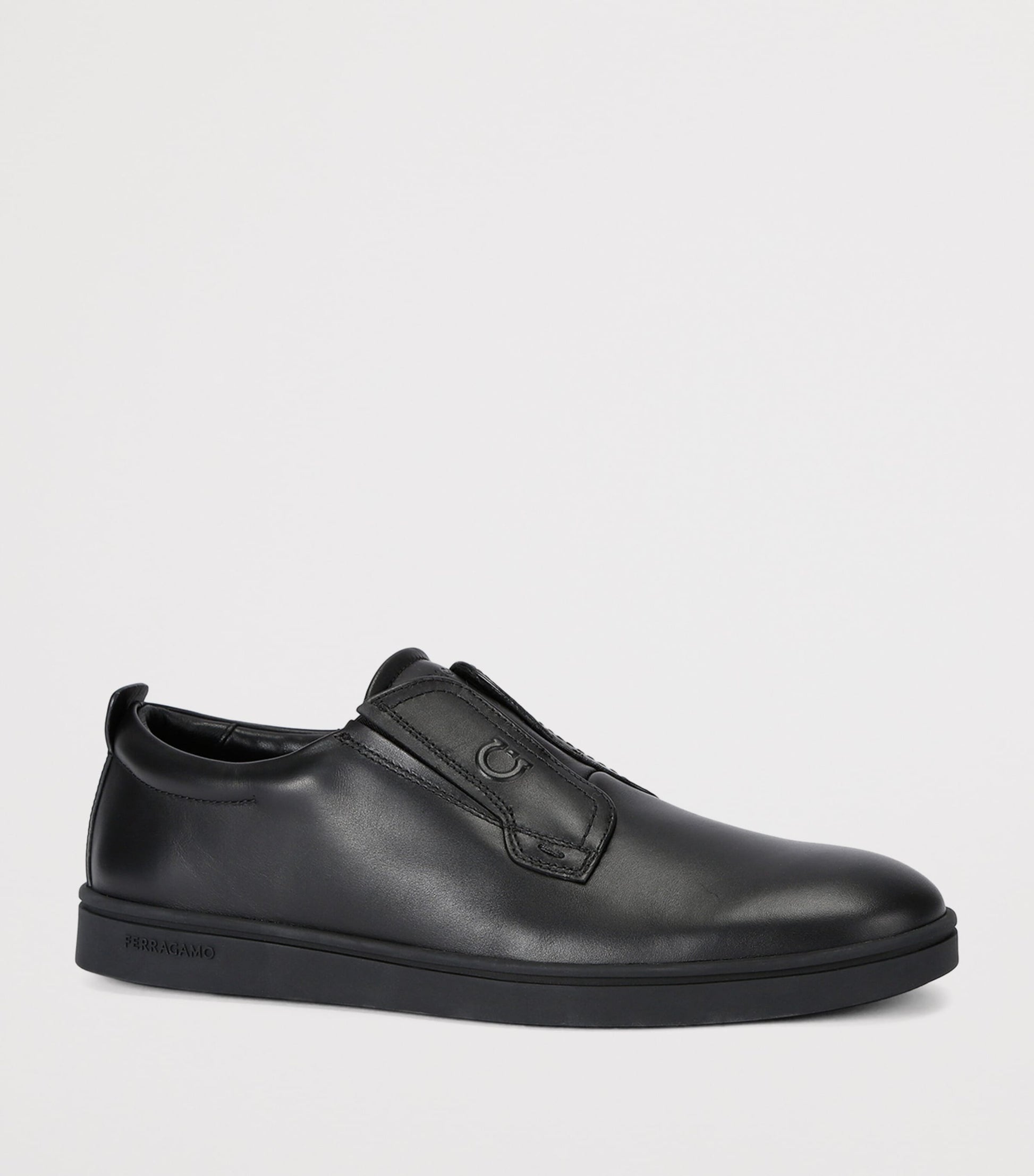 Salvatore Ferragamo Leather Alfie Slip-On Sneakers