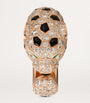 Rose Gold, Diamond, Emerald and Onyx Panthère de Cartier Ring