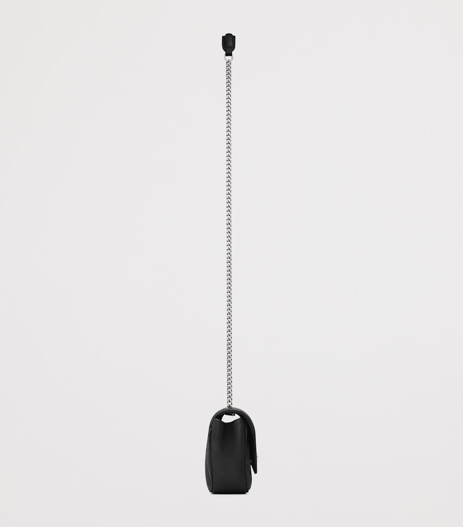 Saint Laurent Black Mini Matelassé Lambskin Loulou Shoulder Bag