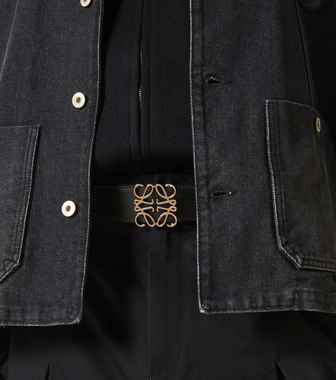 Loewe - Anagram reversible leather belt