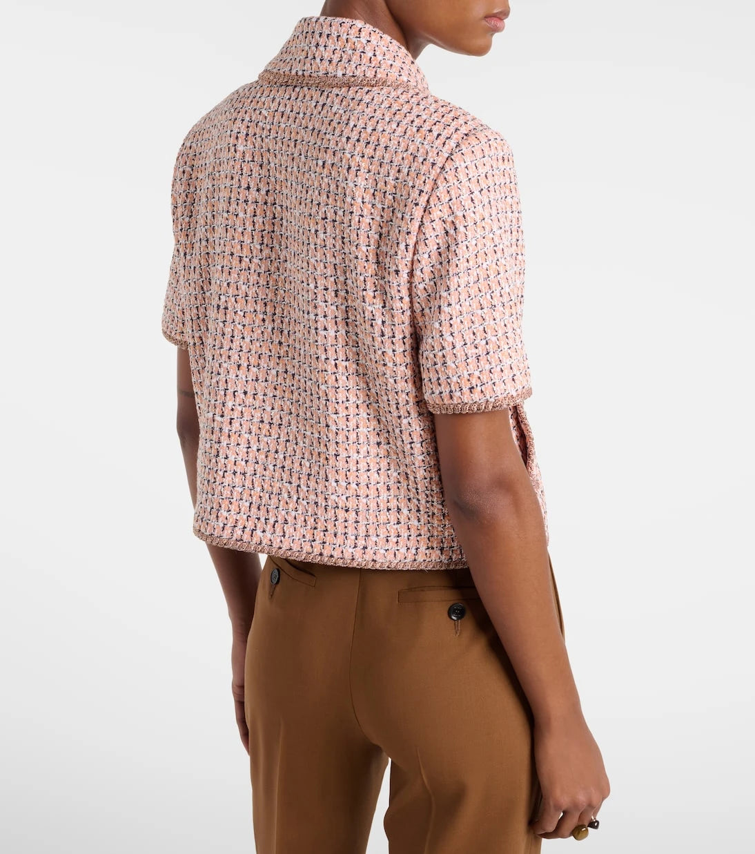 Etro - Cropped tweed jacket