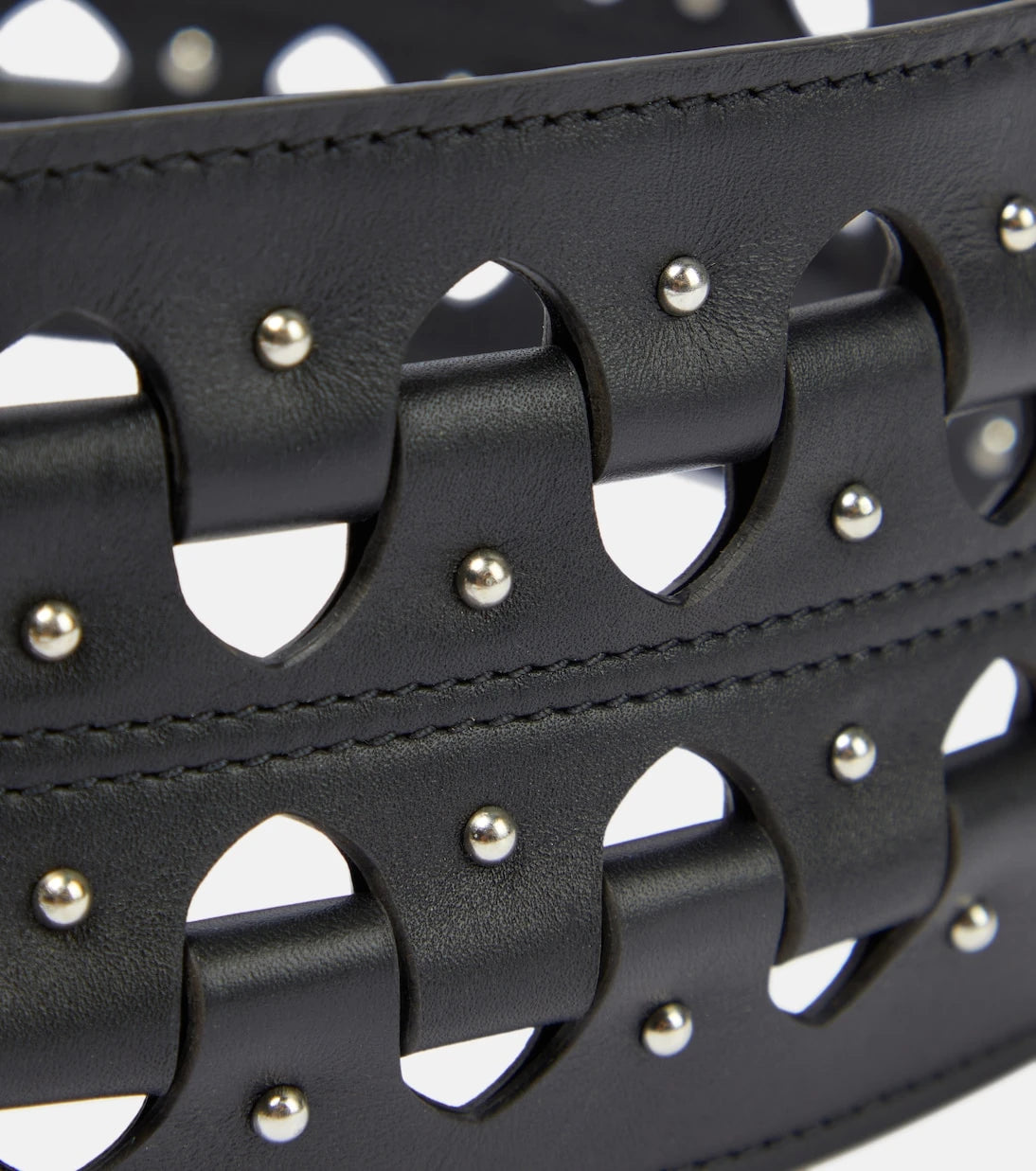 Alaïa - Hinge leather belt