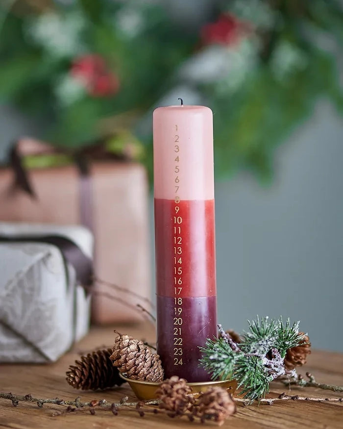 Bloomingville Dip Dye Candle 5 x 25 cm Advent Mum