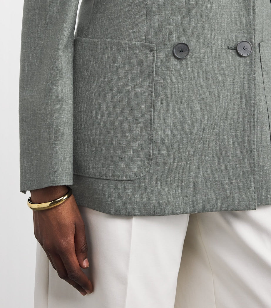 Green Virgin Wool Palomba Blazer