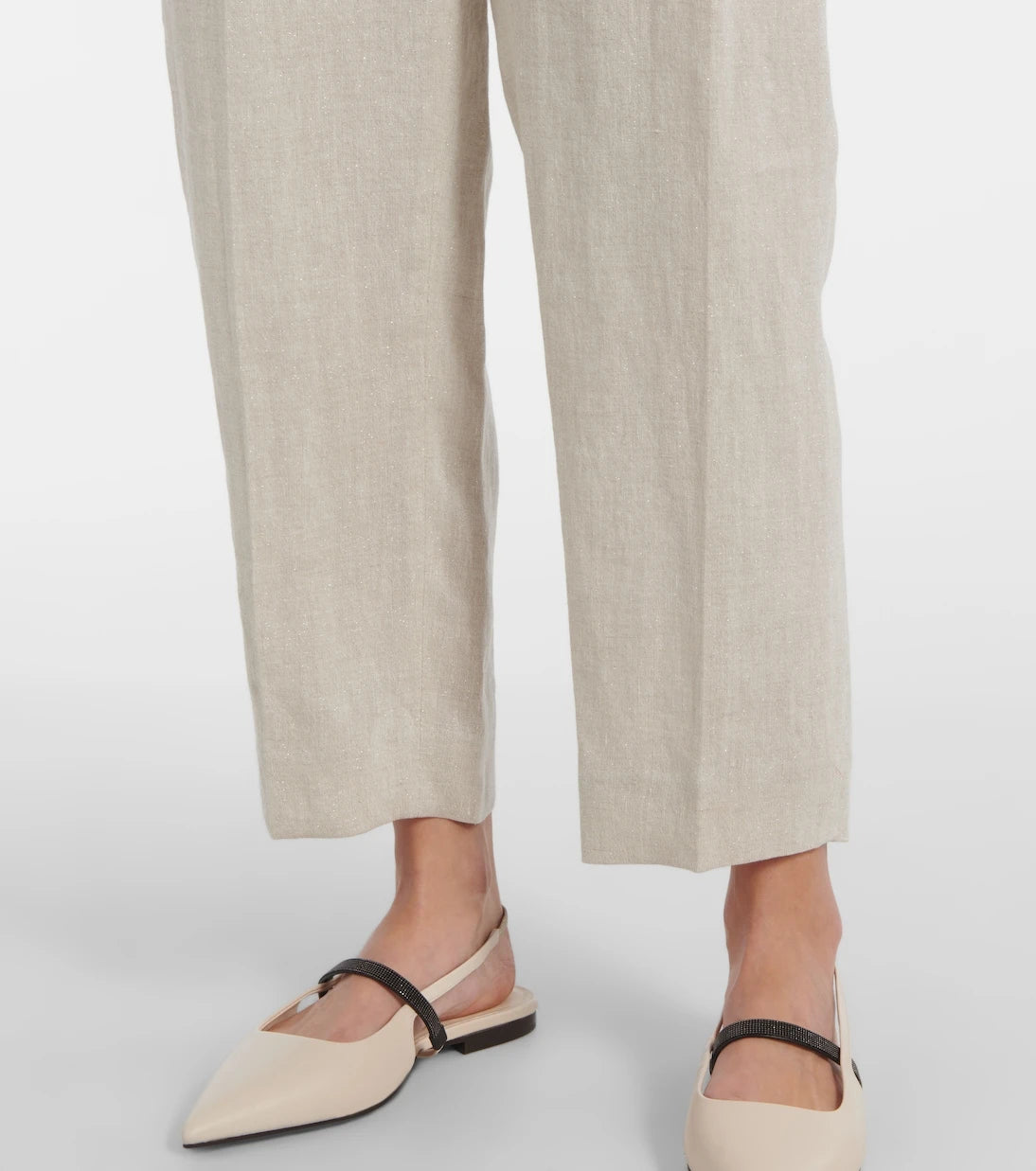 Brunello Cucinelli - Linen-blend straight pants