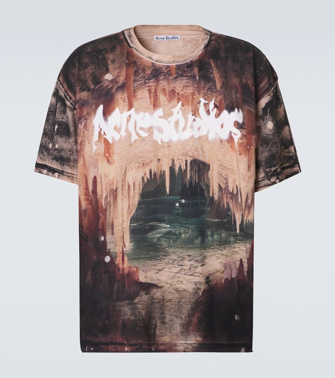 Acne Studios - Embellished printed cotton jersey T-shirt