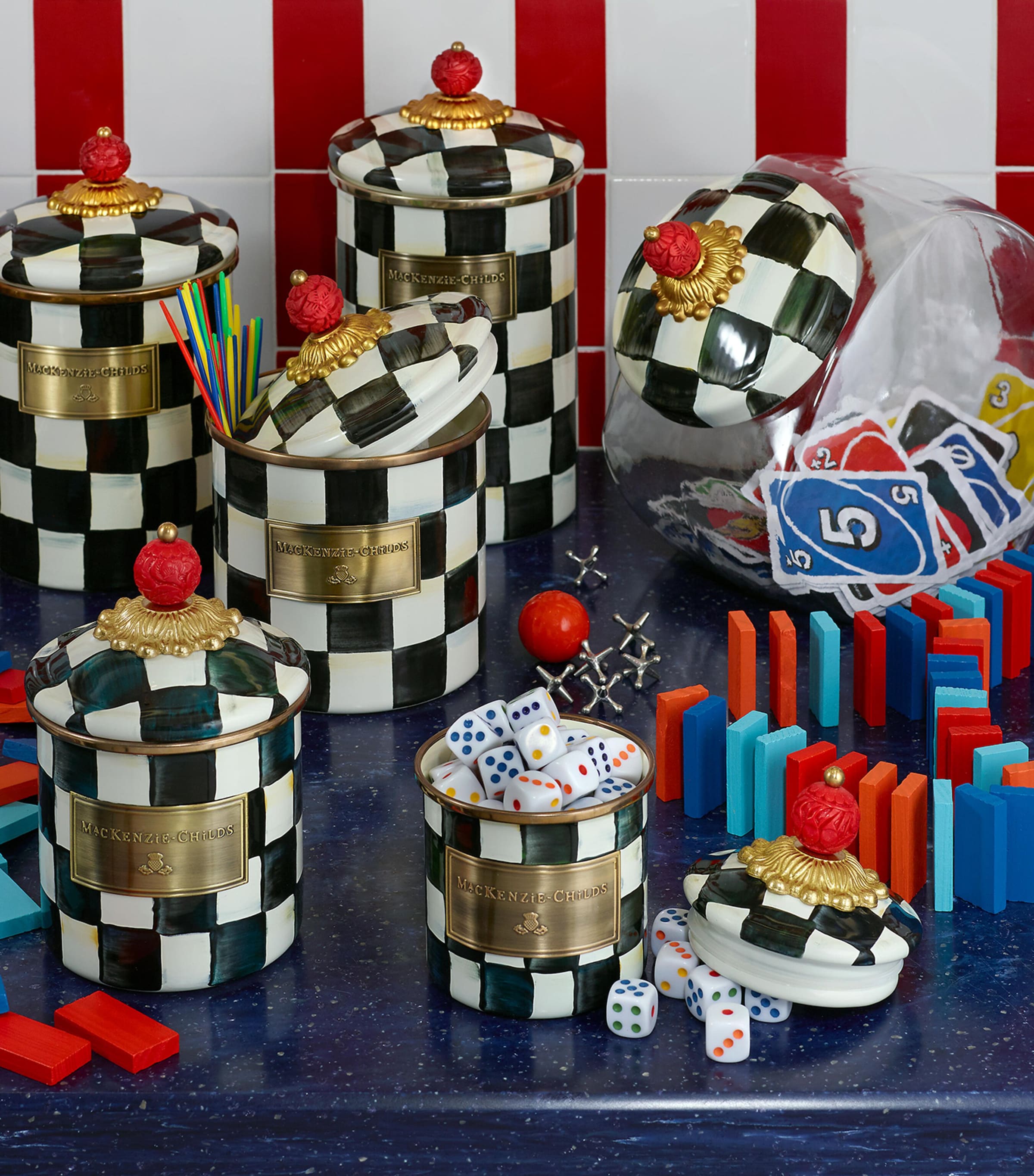 Medium Courtly Check Canister