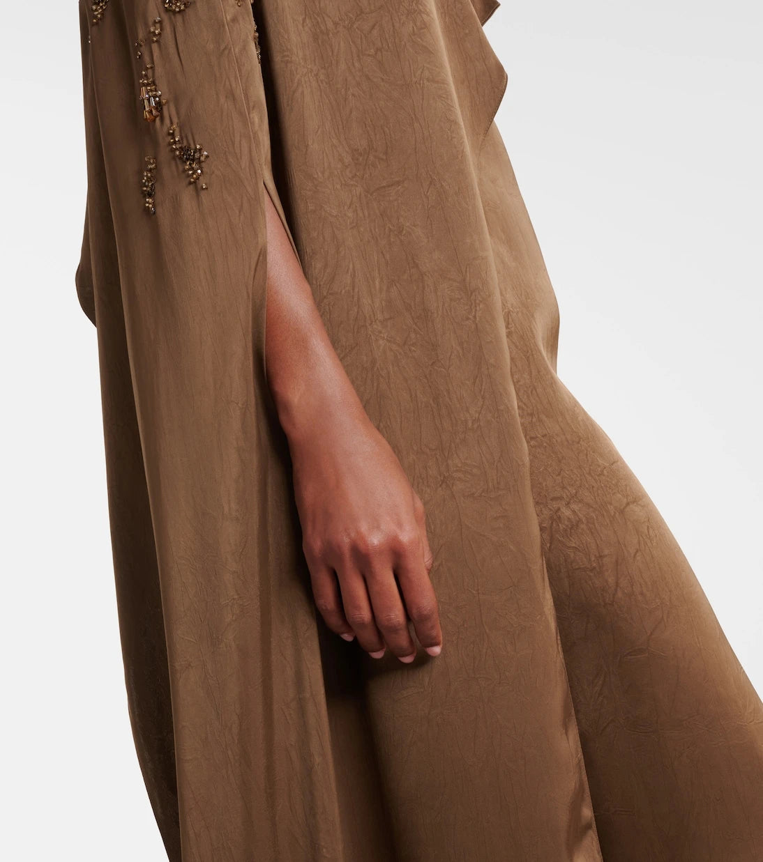 Marmar Halim - Embellished caped draped gown