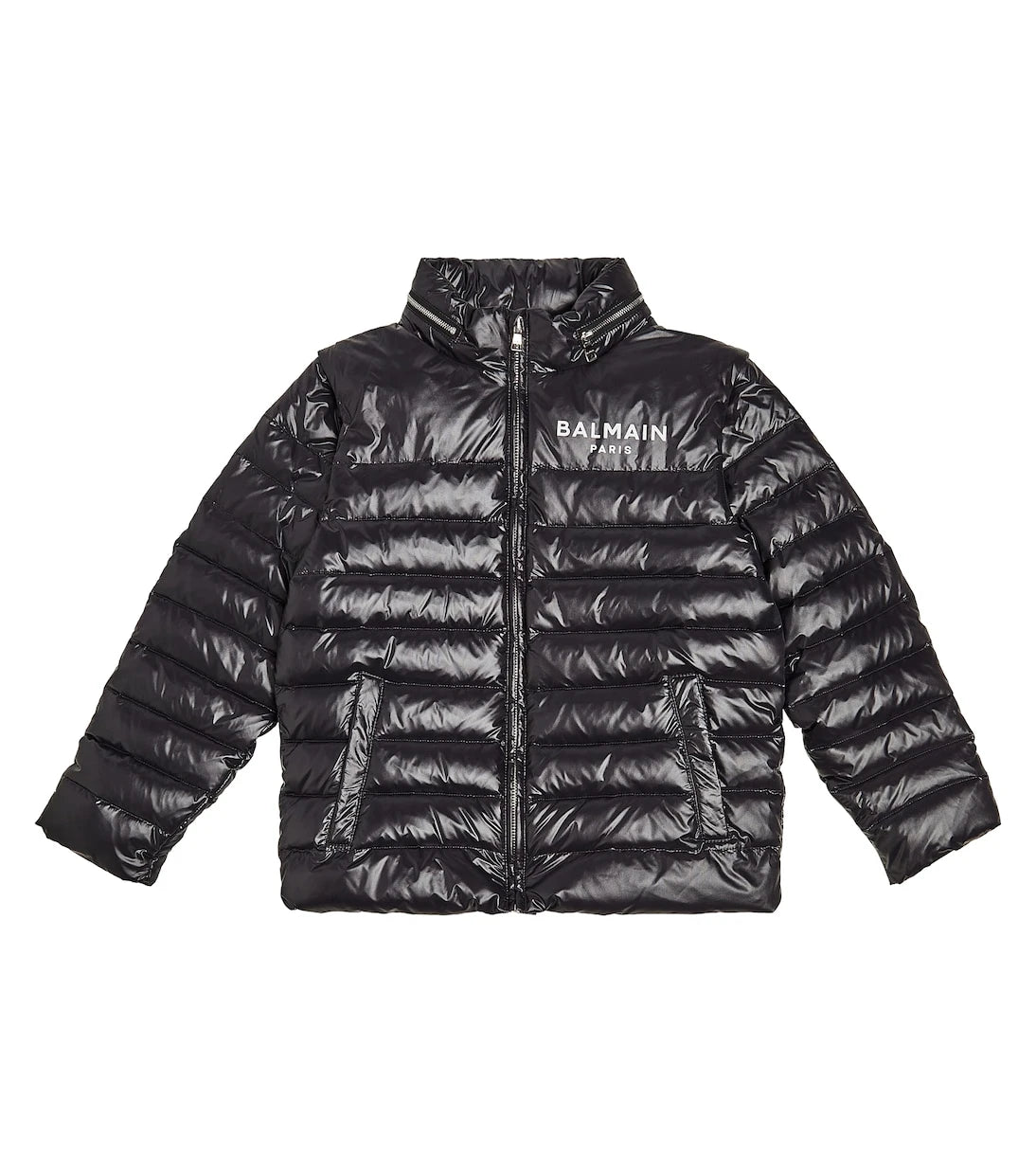 Balmain Kids - جاكيت لوغو مبطن