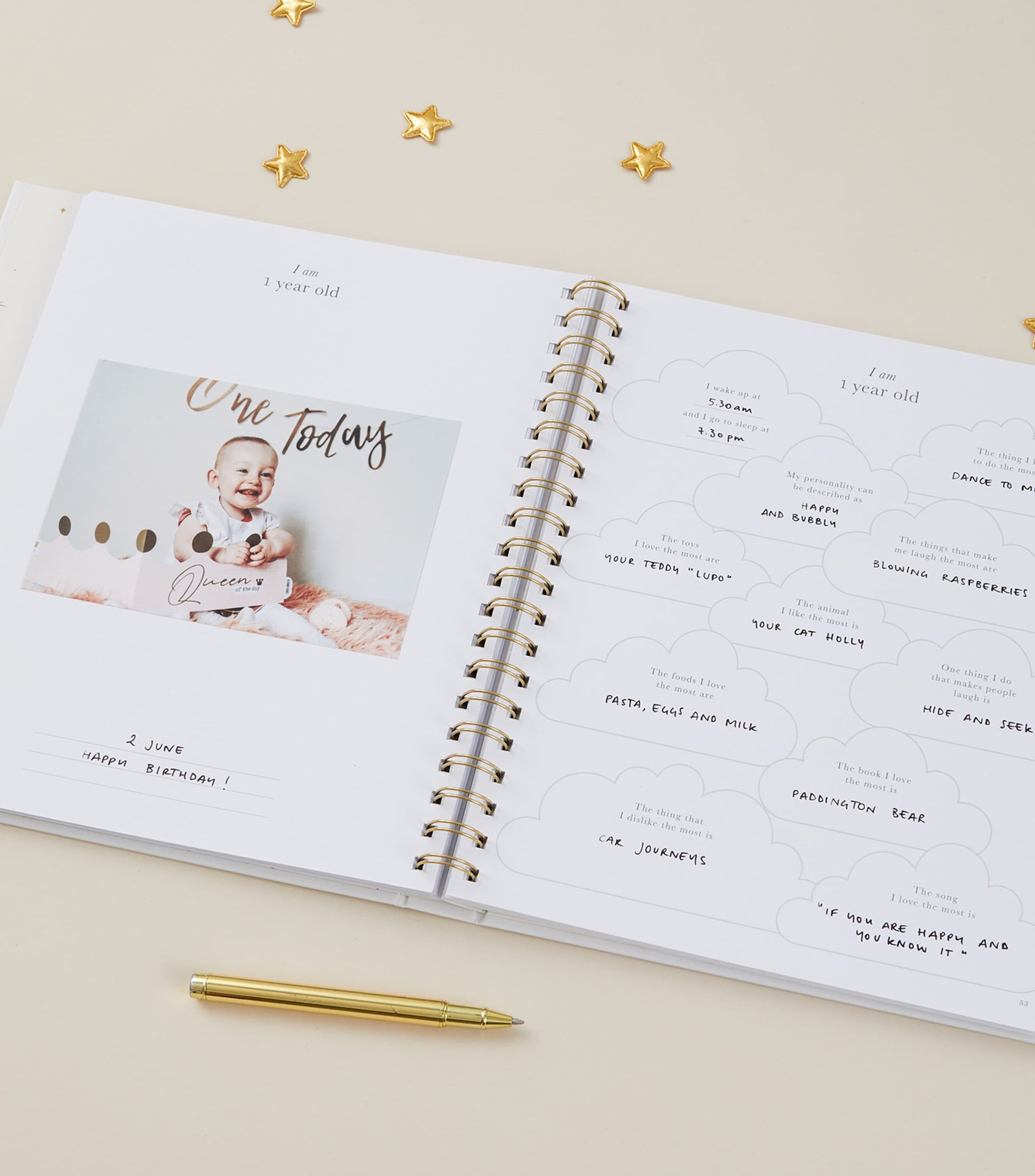 Safari Baby Memory Book