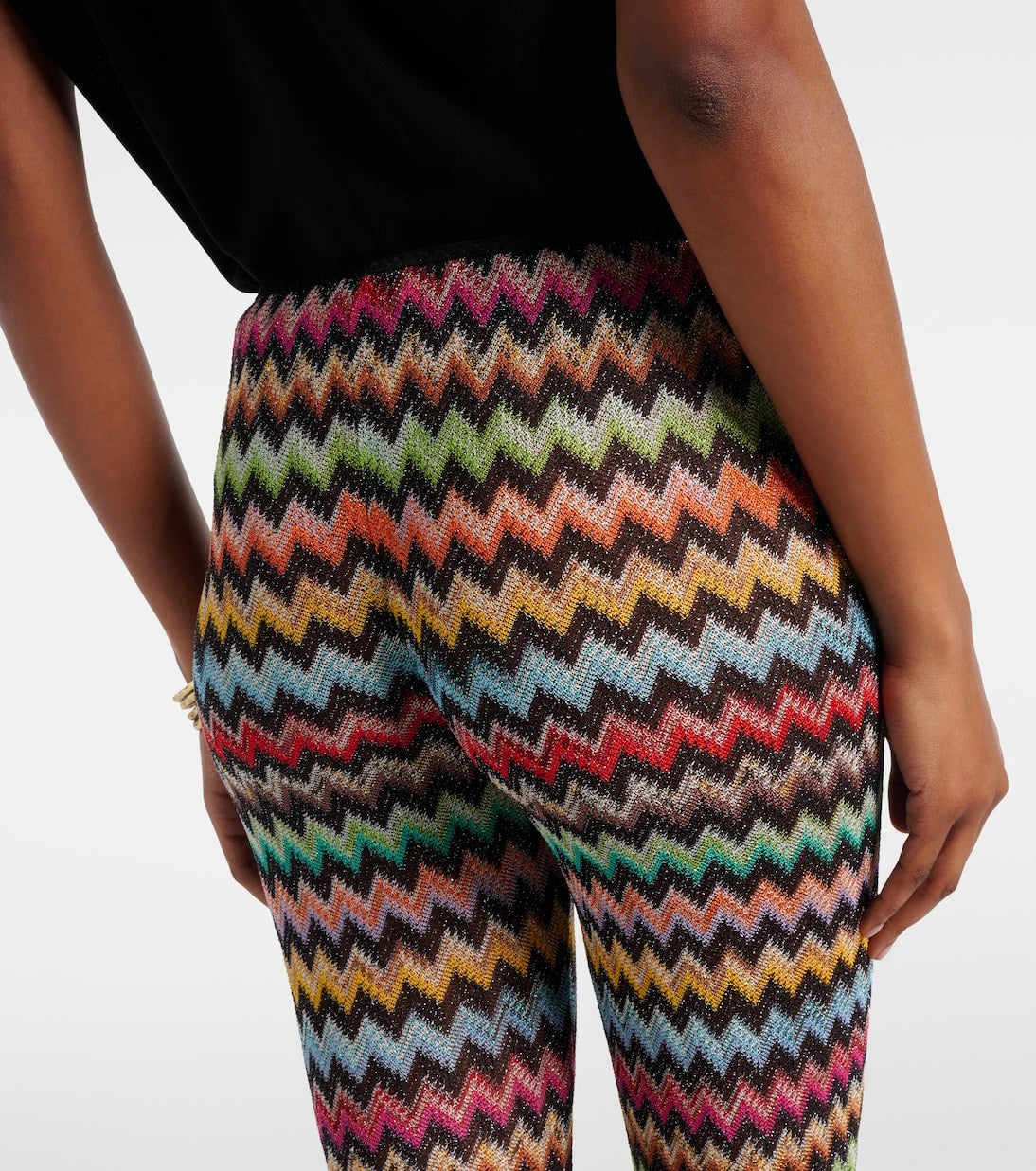 Missoni - Zigzag lamé flared pants