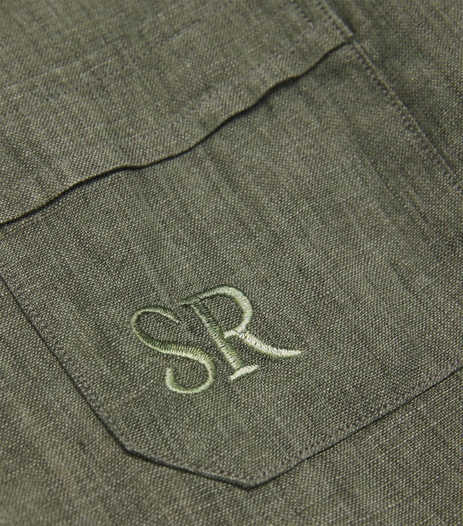 Stefano Ricci Kids Linen Embroidered Shirt (8-16 Years)