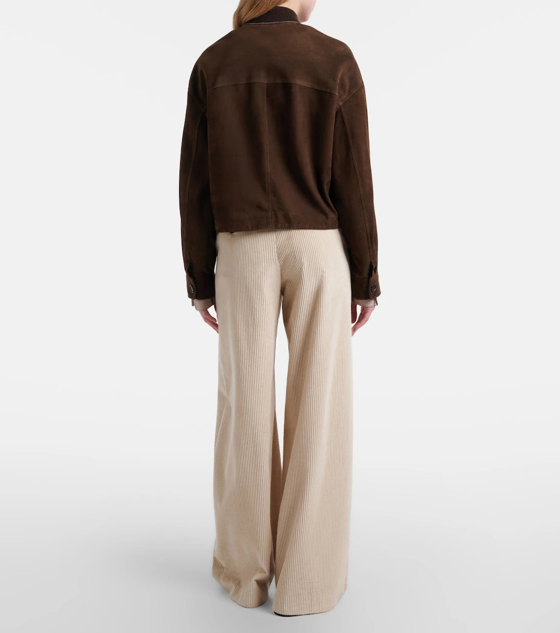 Brunello Cucinelli - Cotton corduroy wide-leg pants