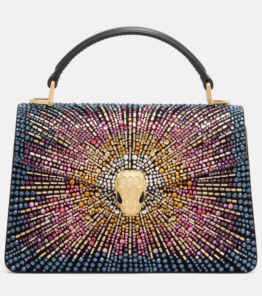 Bvlgari - حقيبة يد صغيرة Serpenti Forever من الجلد