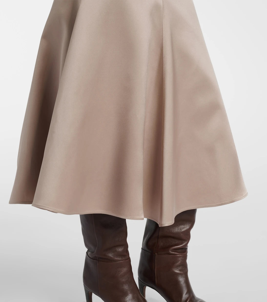Brunello Cucinelli - Silk midi skirt