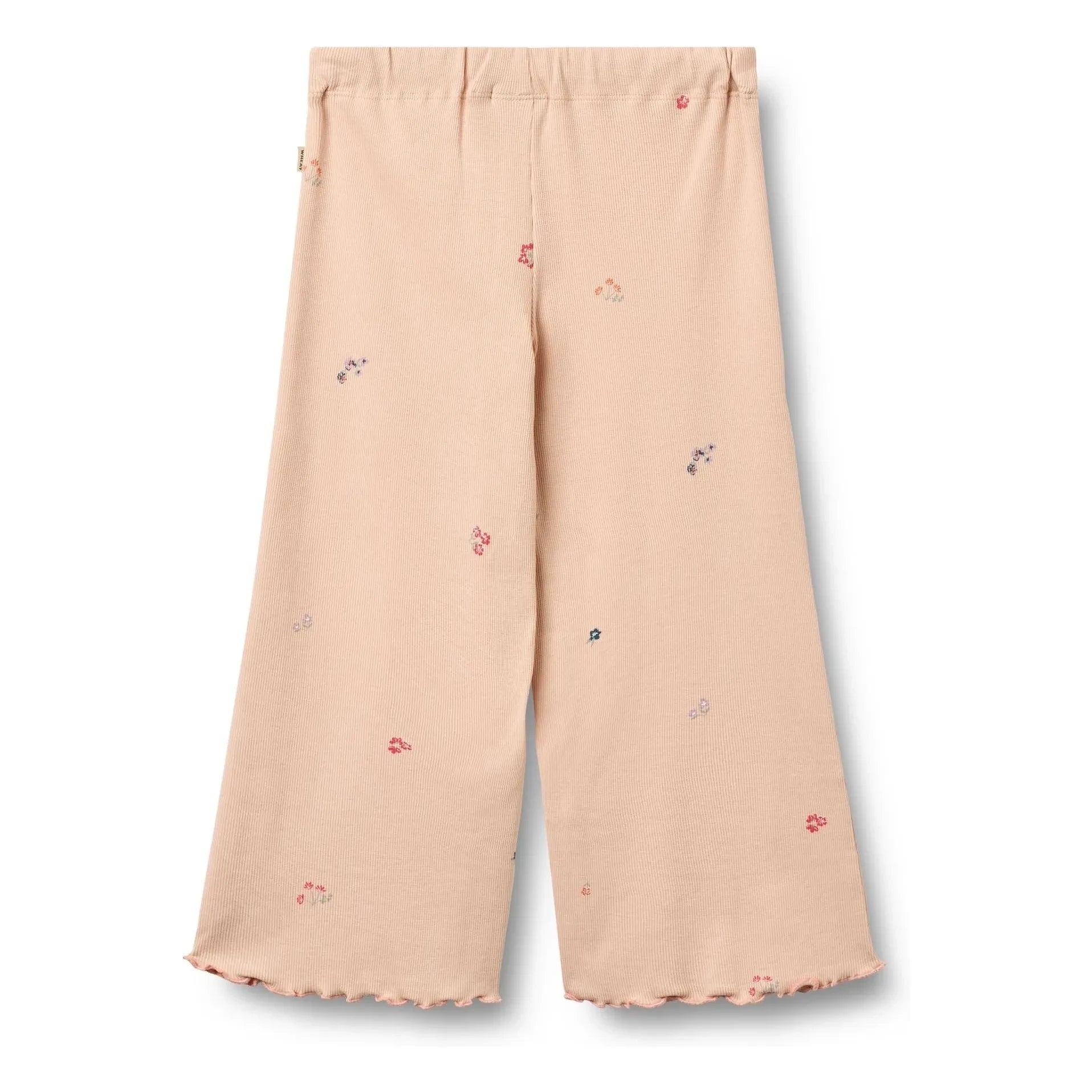 Wheat - Ela organic cotton flower pants | Peach