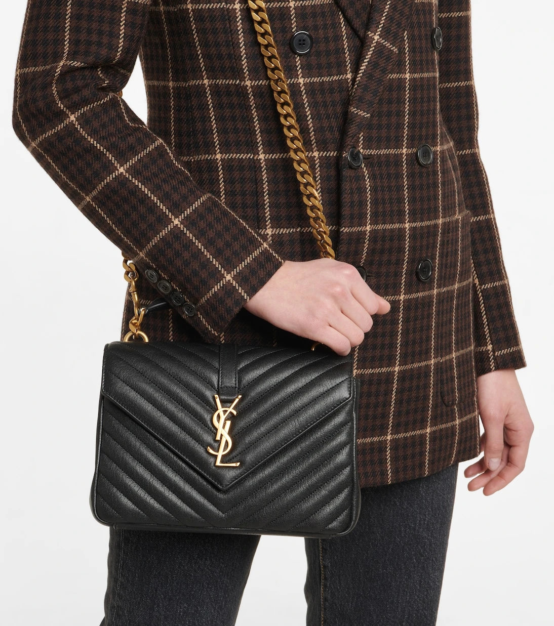 Saint Laurent - Collège Medium leather shoulder bag
