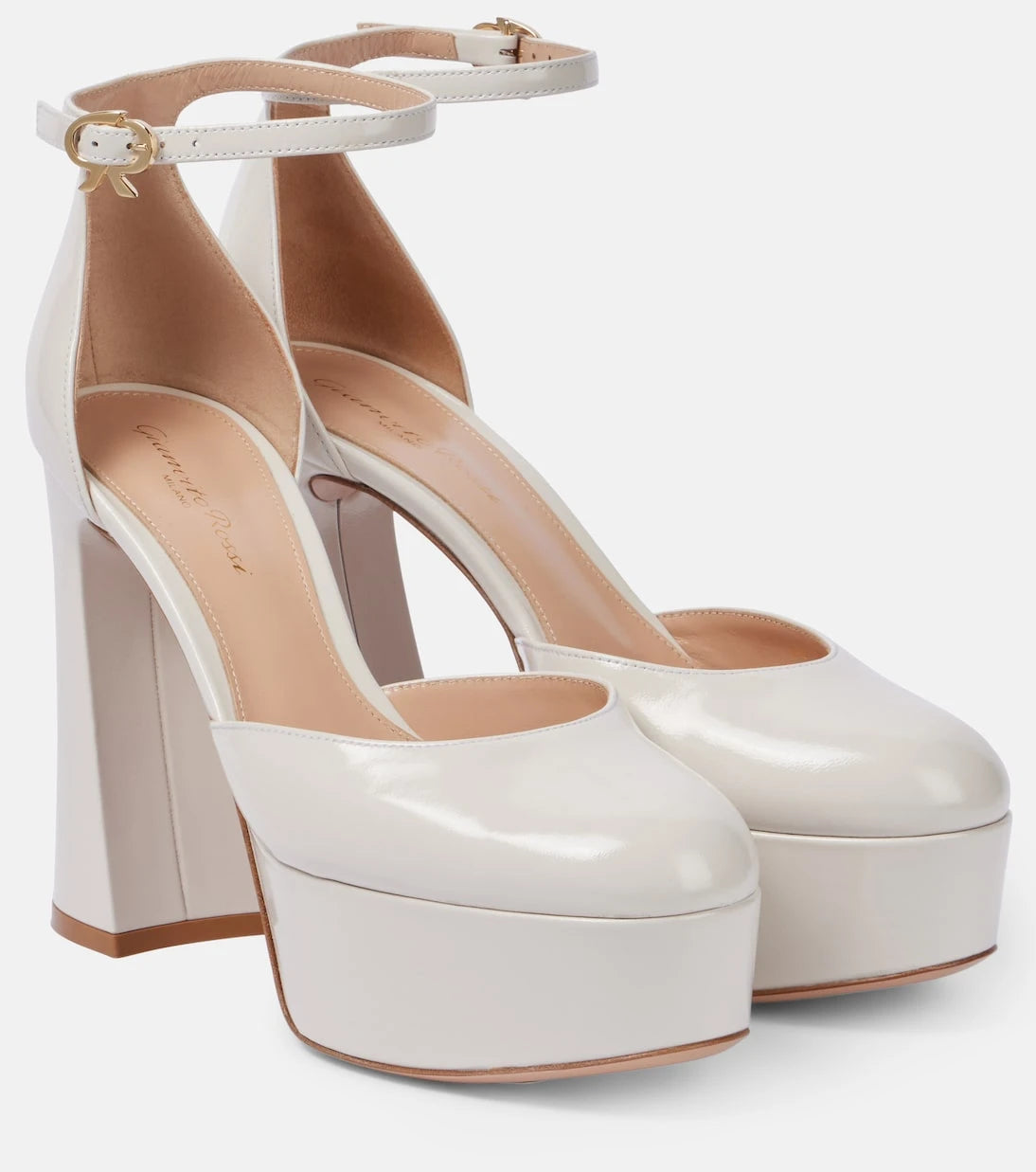 Gianvito Rossi - Hilary patent leather platform pumps