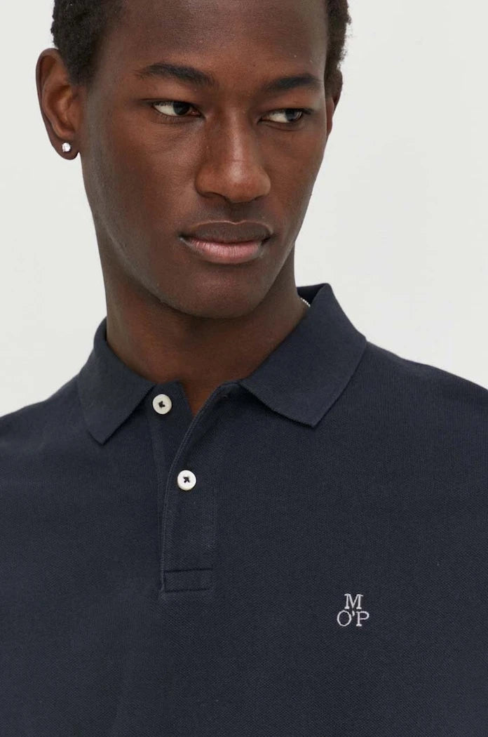 Памучна тениска с яка Marc O'Polo