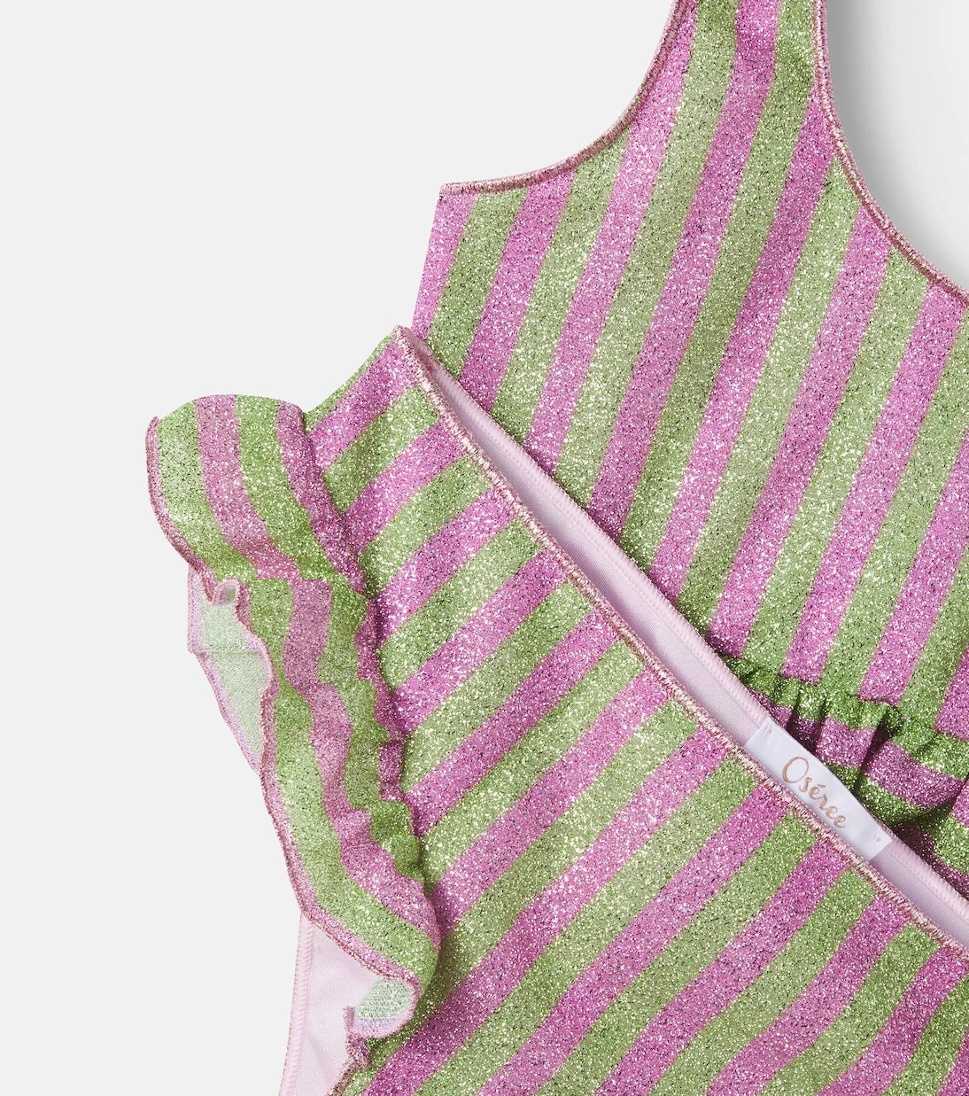 Oséree Kids - Osemini Lumière ruffled striped bikini