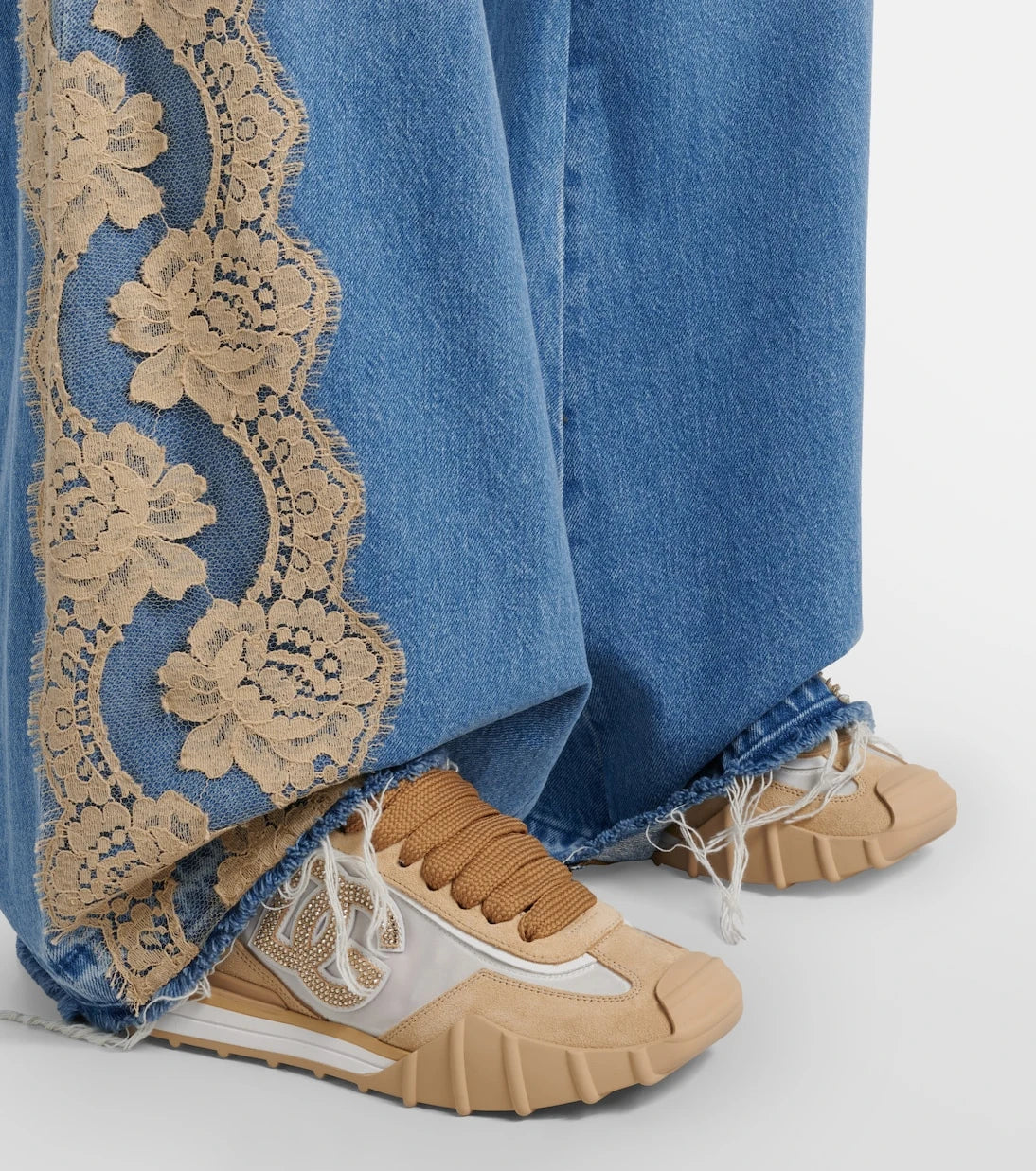 Dolce&Gabbana - DG Athletic suede-trimmed sneakers
