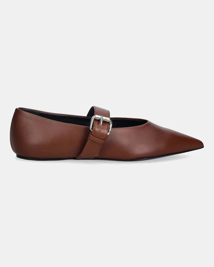 Кожени балеринки Weekend Max Mara Wkagel