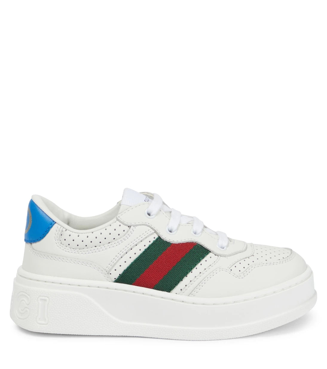 Gucci Kids - حذاء رياضي سميك من الجلد بحرف B