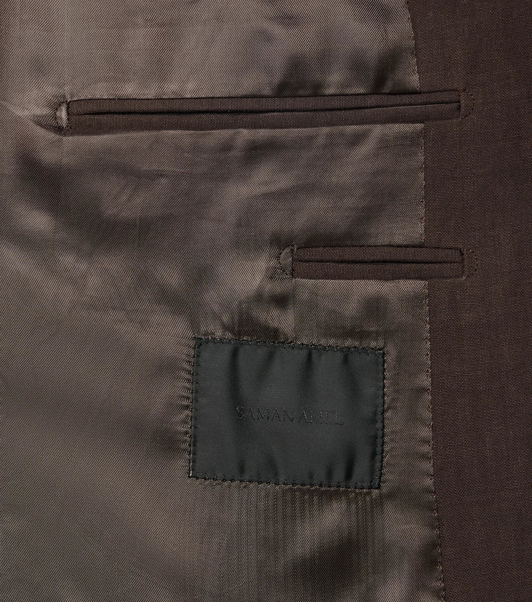 Saman Amel - Double-breasted linen canvas blazer