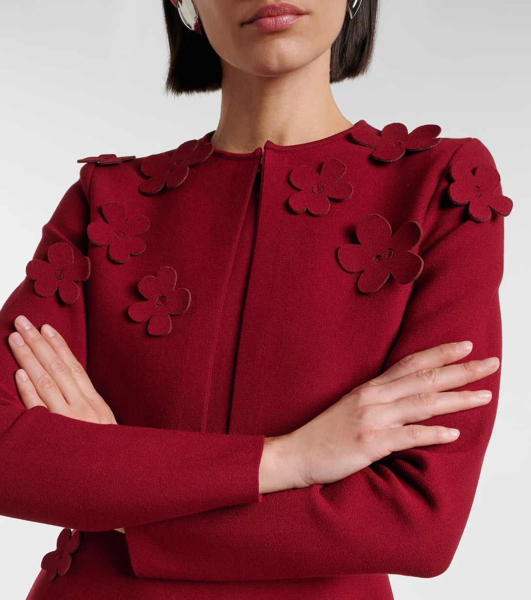 Oscar de la Renta - Floral cropped cardigan