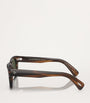 Oliver Peoples Brown Acetate Birell Sun Sunglasses