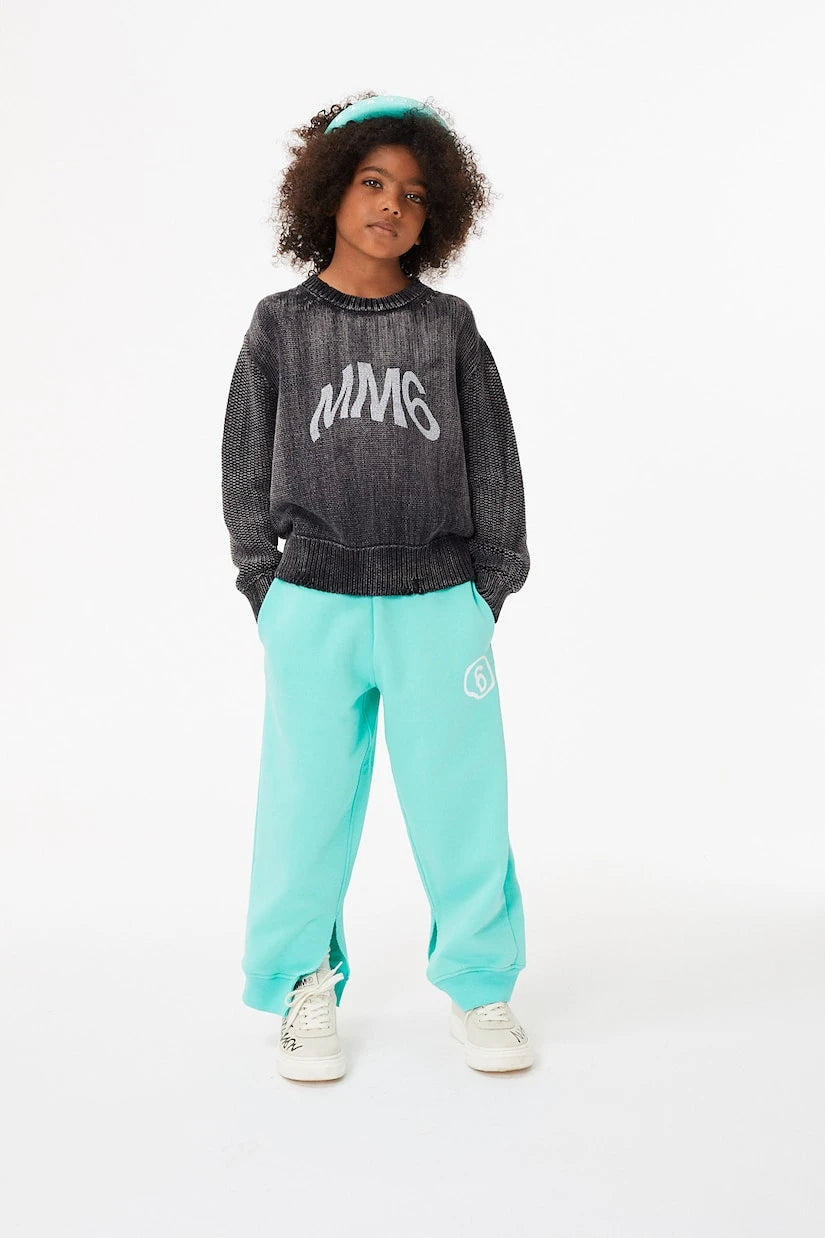 MM6 Maison Margiela Kids - Logolu pamuklu kazak