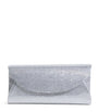 Judith Leiber Silver Rhinestone Taylor Clutch Bag